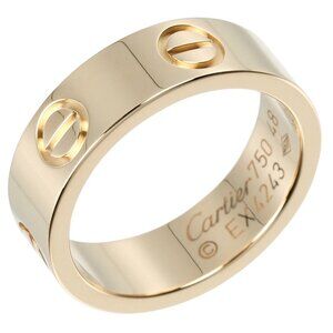CARTIER love Ring K18 yellow gold #4.5(US Size) 6.16g Women